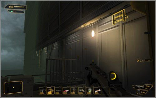 Zajrzyj ponadto do miejscówki o numerze 6 - (4) Wariant agresywny - Znajdź miejsce spotkania - Ucieczka z patelni - Deus Ex: Human Revolution - The Missing Link - poradnik do gry