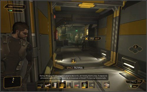 Jeśli chciałbyś dojść do biura w bardziej tradycyjny sposób, będziesz musiał zmierzyć się z kilkoma przeszkodami - (3) Wariant pokojowy - Zdobądź oko Burkea - W brzuchu bestii - Deus Ex: Human Revolution - The Missing Link - poradnik do gry