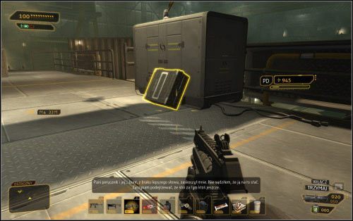 Preferując drogę na skróty wejdź na drugie piętro i idź na sam koniec korytarza - Wariant agresywny - Długa droga do domu - Deus Ex: Human Revolution - The Missing Link - poradnik do gry