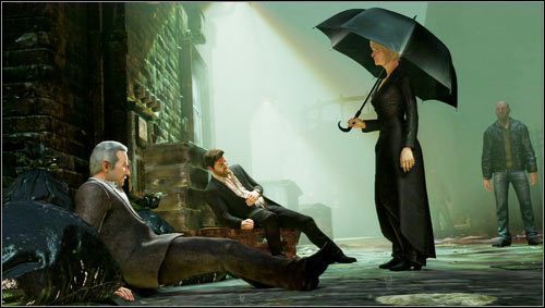 Po przejściu przez drzwi wyjdziemy na zewnątrz, gdzie czekać będzie na nas zasadzka i mało sympatyczne zakończenie rozpoczętej na początku rozdziału transakcji [1] - Rozdział 1 | Opis przejścia Uncharted 3 Oszustwo Drakea - Uncharted 3: Oszustwo Drakea - poradnik do gry