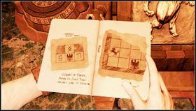 Po bokach komnaty znajdują się kamienne płyty z wizerunkami byka, konia, orła i lwa (dwie płyty są zniszczone) - Jak rozwiązać zagadki w rozdziale 6 w Uncharted 3 Oszustwo Drakea? - Uncharted 3: Oszustwo Drakea - poradnik do gry