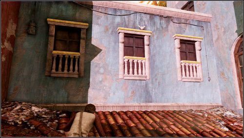 Przeskakując po dachach dojdziemy do ślepego zaułka - Rozdział 3- Robota na poziomie | Opis przejścia Uncharted 3 Oszustwo Drakea - Uncharted 3: Oszustwo Drakea - poradnik do gry