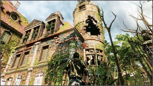 Gdy zeskoczymy ze skarpy idziemy kierunku zamku - Rozdział 6- Chateau (1) | Opis przejścia Uncharted 3 Oszustwo Drakea - Uncharted 3: Oszustwo Drakea - poradnik do gry