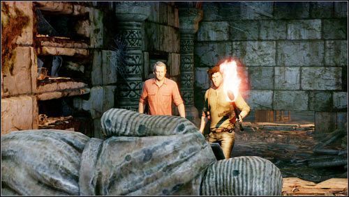 Przechodzimy ukrytym przejściem i podchodzi do grobowca [1] - Rozdział 6- Chateau (2) | Opis przejścia Uncharted 3 Oszustwo Drakea - Uncharted 3: Oszustwo Drakea - poradnik do gry