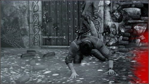 Czeka nas teraz sprint wąskimi korytarzami z widokiem na ścigające nas pająki - Rozdział 7- Nie wychodź ze światła | Opis przejścia Uncharted 3 Oszustwo Drakea - Uncharted 3: Oszustwo Drakea - poradnik do gry