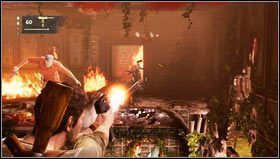 Po oczyszczeniu terenu pomagamy Sullivanowi dostać się do nas przez stracenie drewnianej belki [1] - Rozdział 7- Nie wychodź ze światła | Opis przejścia Uncharted 3 Oszustwo Drakea - Uncharted 3: Oszustwo Drakea - poradnik do gry