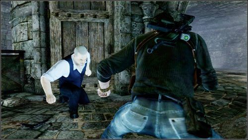 Przy próbie ich otwarcia wyskoczy na nas osiłek w kamizelce [1] - Rozdział 8- Cytadela (2) | Opis przejścia Uncharted 3 Oszustwo Drakea - Uncharted 3: Oszustwo Drakea - poradnik do gry