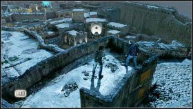 Wychodzimy na niewielkie podwyższenie [1] by dołączyć do Charliego i razem z nim rozwiązujemy zagadkę ukrytego wejścia - Rozdział 8- Cytadela (2) | Opis przejścia Uncharted 3 Oszustwo Drakea - Uncharted 3: Oszustwo Drakea - poradnik do gry