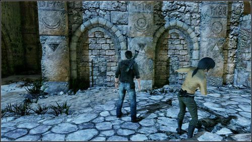 Przyjdzie nam teraz rozwiązać zagadkę filarów - Rozdział 8- Cytadela (2) | Opis przejścia Uncharted 3 Oszustwo Drakea - Uncharted 3: Oszustwo Drakea - poradnik do gry