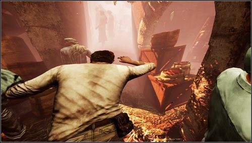 Po wyjściu z pomieszczenia ze studzienka udajemy się za naszymi kompanami - Rozdział 11- Jako na górze, tako i na dole (2) | Opis przejścia Uncharted 3 - Uncharted 3: Oszustwo Drakea - poradnik do gry