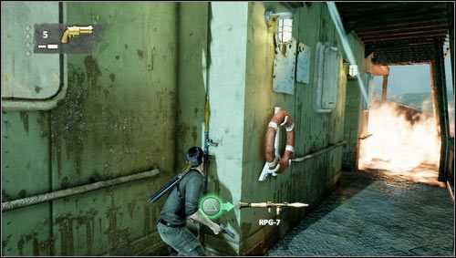 Tu również rozprawiamy się z wrogami przy pomocy strzelby - Rozdział 13- Wzburzony ocean | Opis przejścia Uncharted 3 Oszustwo Drakea - Uncharted 3: Oszustwo Drakea - poradnik do gry