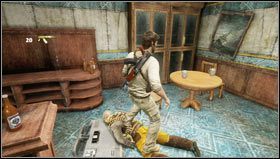 Przechodząc pokładem trafimy na stojącego w korytarzu pirata [1] - Rozdział 14- W poszukiwaniu guza | Opis przejścia Uncharted 3 Oszustwo Drakea - Uncharted 3: Oszustwo Drakea - poradnik do gry