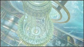 Po wejściu do windy uruchamiamy ją [1] by po serii nieprzewidzianych zdarzeń znaleźć się na wielkim żyrandolu [2] - Rozdział 15- Pływaj albo giń | Opis przejścia Uncharted 3 Oszustwo Drakea - Uncharted 3: Oszustwo Drakea - poradnik do gry