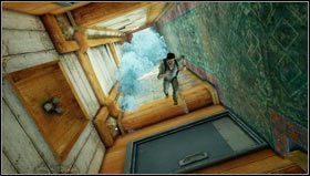 Podbiegamy do drzwi oświetlonych na czerwono [1] - Rozdział 15- Pływaj albo giń | Opis przejścia Uncharted 3 Oszustwo Drakea - Uncharted 3: Oszustwo Drakea - poradnik do gry