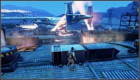 Po walce udajemy się na koniec placu i wspinamy się [1] na dach budynku przed nami - Rozdział 16- Wóz albo przewóz | Opis przejścia Uncharted 3 Oszustwo Drakea - Uncharted 3: Oszustwo Drakea - poradnik do gry