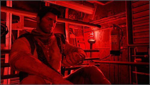 Po kilku godzinach podróży w klitce nad podwoziem [1] przyjdzie czas ruszyć się z miejsca i zobaczyć, co dzieje się w samolocie - Rozdział 17- Pasażer na gapę | Opis przejścia Uncharted 3 Oszustwo Drakea - Uncharted 3: Oszustwo Drakea - poradnik do gry