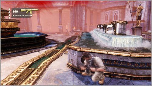 Gdy pokonamy przeciwników otworzy się duża brama na szczycie schodów po lewej - Rozdział 21- Atlantyda pustyni | Opis przejścia Uncharted 3 Oszustwo Drakea - Uncharted 3: Oszustwo Drakea - poradnik do gry