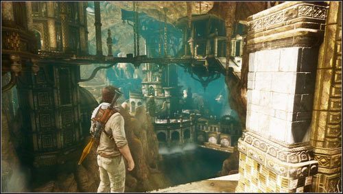 Trafimy w ten sposób do komnaty pełnej ludzkich szczątków - Rozdział 21- Atlantyda pustyni | Opis przejścia Uncharted 3 Oszustwo Drakea - Uncharted 3: Oszustwo Drakea - poradnik do gry