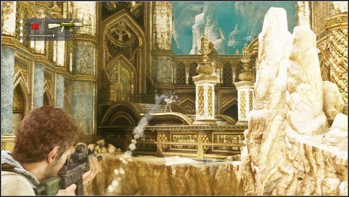 Jak tylko znajdziemy się na zewnątrz zaatakują nas przeciwnicy - Rozdział 22- Śniący na jawie | Opis przejścia Uncharted 3 Oszustwo Drakea - Uncharted 3: Oszustwo Drakea - poradnik do gry