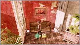 Na początku rozdziału będziemy musieli przeskoczyć na dach [1], po którym dostaniemy się do otwartego okna prowadzącego do wnętrza muzeum - Rozdział 3 | Skarby Uncharted 3 Oszustwo Drakea - Uncharted 3: Oszustwo Drakea - poradnik do gry