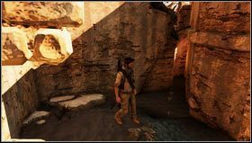 Po zniszczeniu kolumny, dzięki której wydostaniemy się z pułapki pokonamy schody i stoczymy bitwę na zrujnowanej uliczce [1] - Rozdział 19 | Skarby w Uncharted 3 Oszustwo Drakea - Uncharted 3: Oszustwo Drakea - poradnik do gry