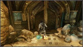 Gdy dojdziemy do rozstai [1] udajemy się w prawo by odnaleźć leżący pod zamkniętą bramą skarb [2] - Rozdział 22 | Skarby w Uncharted 3 Oszustwo Drakea - Uncharted 3: Oszustwo Drakea - poradnik do gry