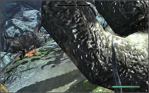 Ruszaj w stronę widocznego w oddali drzewa, najlepiej pozostając na głównej ścieżce - Błogosławieństwo natury | Questy poboczne w Skyrim - Skyrim - poradnik, mapy, questy