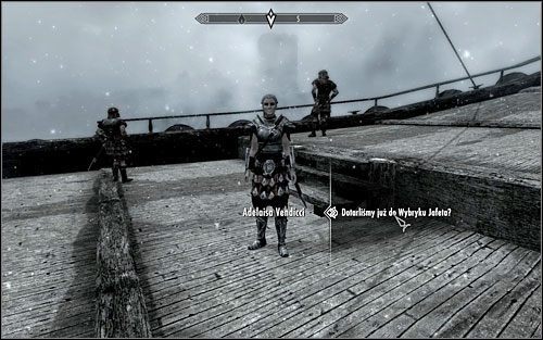 Zeskocz z pokładu statku na kry, które go otaczają, a następnie skieruj się w kierunku południowym, gdzie zobaczysz skałę oraz wieżycę na jej szczycie (screen poniżej) - Bunt na wschodzie (2) | Questy poboczne w Skyrim - Skyrim - poradnik, mapy, questy