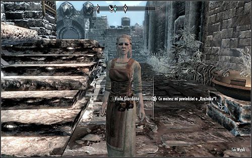 Znajdź Violę i porozmawiaj z nią - Krew na lodzie (2) | Questy poboczne w Skyrim - Skyrim - poradnik, mapy, questy