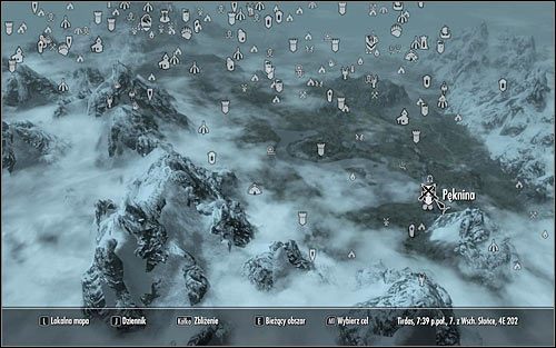 Otwórz mapę świata i wybierz się do Pękniny zlokalizowanej w południowo-wschodniej części Skyrim (powyższy screen) - Księga miłości | Questy poboczne w Skyrim - Skyrim - poradnik, mapy, questy