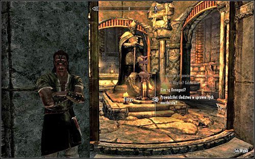 Jako osoba nie pochodząca z miasta masz dużo większe pole do manewru jeśli chodzi o ewentualne dochodzenie - Spisek renegatów | Questy poboczne w Skyrim - Skyrim - poradnik, mapy, questy