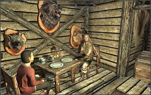 Zanim wyjdziesz z chatki pustelnika, rozejrzyj się jeszcze po jego regałach - Święte próby Kyne | Questy poboczne w Skyrim - Skyrim - poradnik, mapy, questy