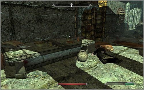 Docelowo musisz dotrzeć do oznaczonych przez grę drzwi zlokalizowanych w południowo-wschodniej części pieczary, które prowadzą do Kwater Nchuand-Zel - Zaginiona ekspedycja | Questy poboczne w Skyrim - Skyrim - poradnik, mapy, questy