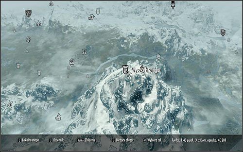 Siedziba Siwobrodych to Wysoki Hrothgar (powyższy screen), czyli miejsce, które po raz pierwszy odwiedza się podczas zaliczania głównego questu Droga głosu - Informacje wstępne | Questy Ostrzy i Siwobrodych w Skyrim - Skyrim - poradnik, mapy, questy