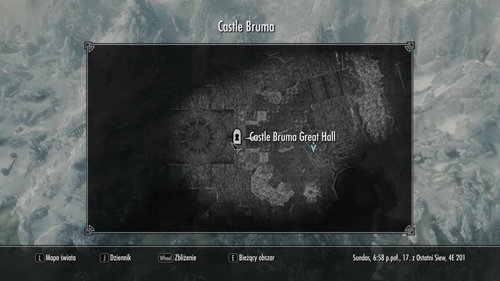 Miejsce rozpoczęcie zadania: Castle Bruma Great Hall - Absent Antiquity | Zadania w grze | Skyrim - Skyrim - poradnik, mapy, questy