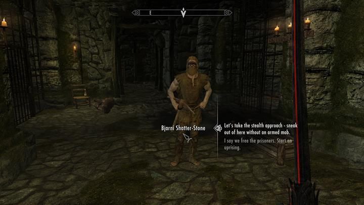 Klucz możesz znaleźć u Jailora lub po prostu otworzyć zamek z pomocą wytrychu - A Stormcloack in Chains | Zadania w grze | Skyrim - Skyrim - poradnik, mapy, questy