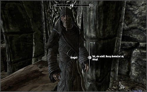 Druga z możliwych postaci, które można poprosić o poradę, to Arngeir - Opracowanie planu odnalezienia Alduina | Upadły | Solucja Skyrim - Skyrim - poradnik, mapy, questy