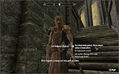 Otwórz mapę świata i potwierdź chęć wybrania się do Smoczej Przystani w Białej Grani - Przygotowanie się do uwięzienia smoka | Upadły | Solucja Skyrim - Skyrim - poradnik, mapy, questy