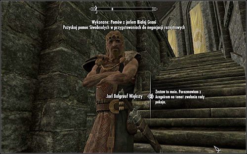 Rozmowa z jarlem może mieć dwa różne zakończenia - Przygotowanie się do uwięzienia smoka | Upadły | Solucja Skyrim - Skyrim - poradnik, mapy, questy
