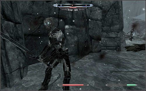Przystąp do procesu eliminowania draugrów, które wcześniej pojawiały się na Twoim kompasie - Dotarcie do portalu (2) | Gniazdo Pożeracza Światów | Solucja Skyrim - Skyrim - poradnik, mapy, questy