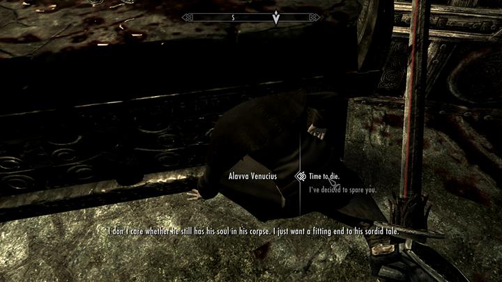 Musisz zadecydować co zrobić z Alavvą. - Undeath at Underpall | Zadania | Skyrim - Skyrim - poradnik, mapy, questy