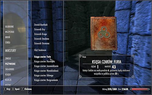 Po zdobyciu księgi musisz nauczyć się związanego z nią czaru - Zaklęcia - Iluzji, Przemiany, Przywołania | Skyrim Zestawienia - Skyrim - poradnik, mapy, questy