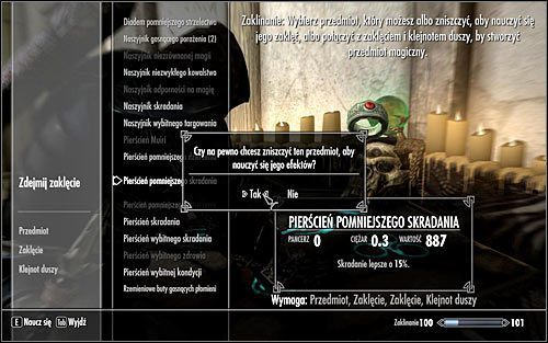 Uwaga - Zaklinanie | Crafting w Skyrim - Skyrim - poradnik, mapy, questy