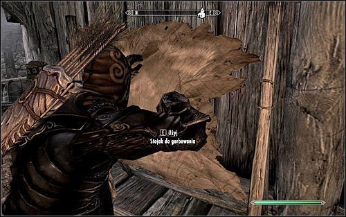 Garbowanie dotyczy przerabiania skórek zwierzęcych w skórę oraz cięcia skóry na pasy - Inne rodzaje craftingu - Drwalstwo, Garbowanie, Gotowanie, Górnictwo i hutnictwo | Crafting - Skyrim - poradnik, mapy, questy