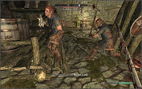 Ruszaj dalej za Hadvarem, wybierając zachodnie wyjście z pomieszczenia i następnie schodząc po schodach na niższy poziom - Przeprawa przez twierdzę w towarzystwie Hadvara | Zerwane kajdany | Skyrim - Skyrim - poradnik, mapy, questy