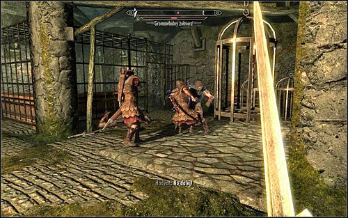 Po dostatecznym zbadaniu pomieszczenia podejdź do Hadvara celem wznowienia przeprawy przez twierdzę - Przeprawa przez twierdzę w towarzystwie Hadvara | Zerwane kajdany | Skyrim - Skyrim - poradnik, mapy, questy