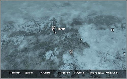 Wyjdź z gospody i otwórz mapę świata - Przedostanie się na przyjęcie w ambasadzie | List żelazny | Solucja Skyrim - Skyrim - poradnik, mapy, questy