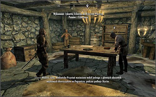 Dobrą wiadomością jest to, że do Rzecznej Puszczy nie musisz wybierać się pieszo, albowiem możliwe jest skorzystanie z opcji szybkiej podróży - Odeskortowanie Esberna | Ściana Alduina | Solucja Skyrim - Skyrim - poradnik, mapy, questy