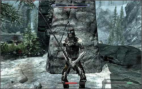 Odaahving nie doleci z Tobą do samej świątyni, gdyż zostaniesz wysadzony przy prowadzącej do niej ścieżce - Dotarcie do portalu (1) | Gniazdo Pożeracza Światów | Solucja Skyrim - Skyrim - poradnik, mapy, questy