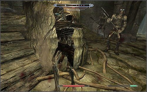 Po drodze natrafisz na wejście do południowej wieży Skuldafn - Dotarcie do portalu (1) | Gniazdo Pożeracza Światów | Solucja Skyrim - Skyrim - poradnik, mapy, questy